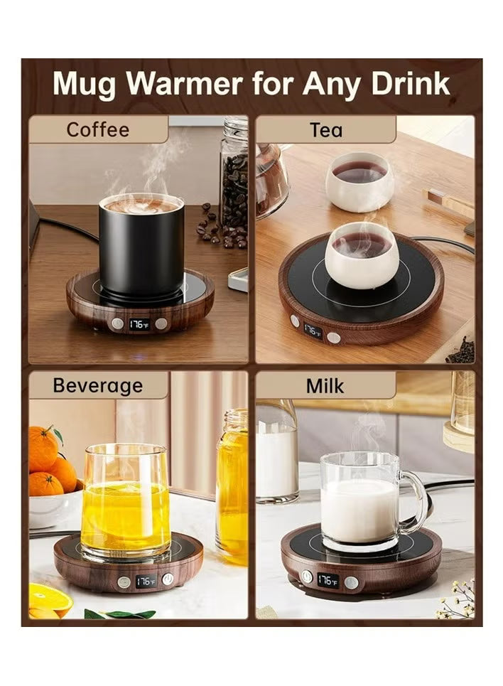 تدفئة كوب القهوة (Coffee Mug Warmer) - مدفأة الأكواب الذكية بثلاثة إعدادات للحرارة، تسخين سريع وميزة الإيقاف التلقائي للمنزل والمكتب