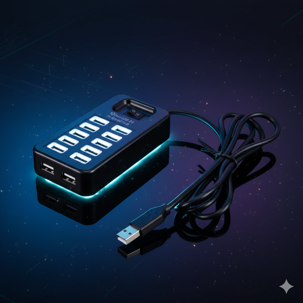 10 Port USB Power Hub
