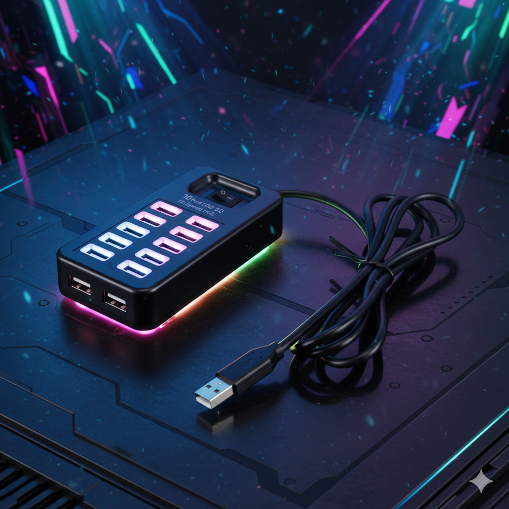 10 Port USB Power Hub