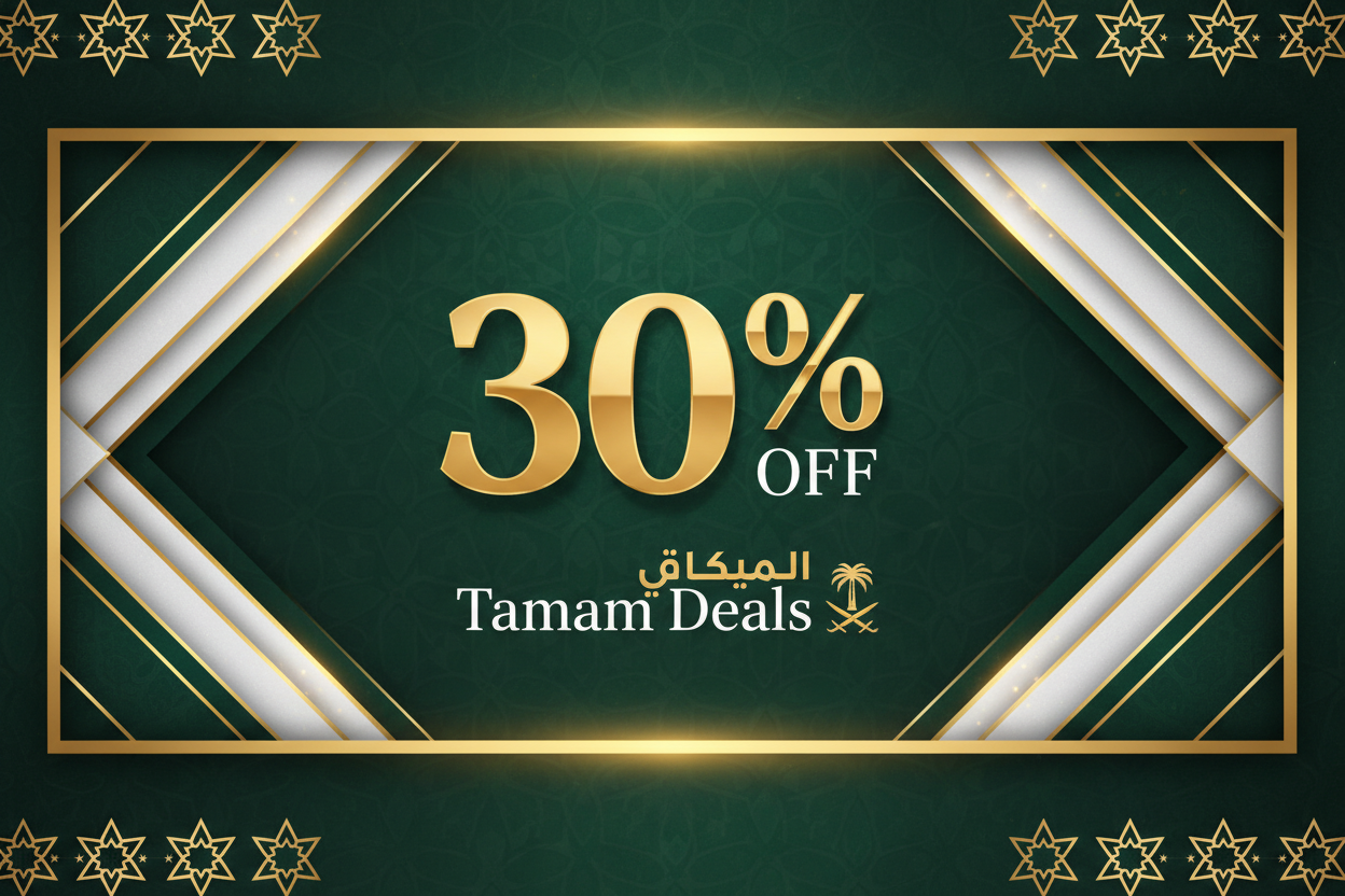 Tamam Deal 30% off bhut acha our bhut attractive hu our saudia ka hisab sa hu